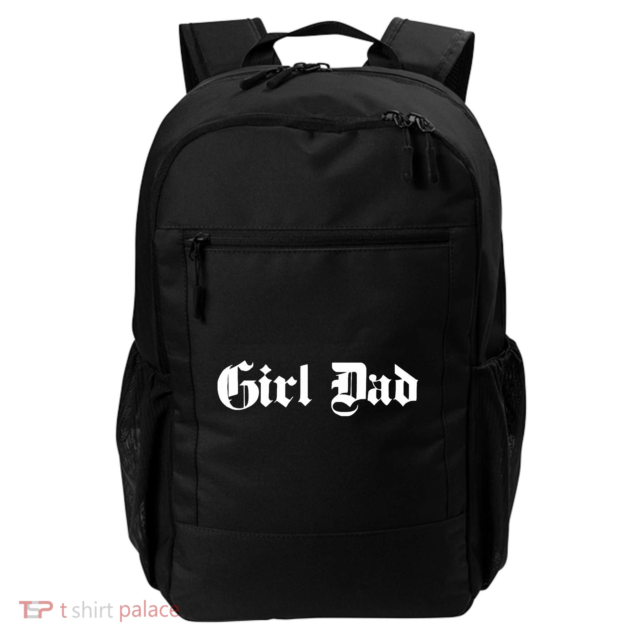 Girl Dad - Father of Girl - Old School / Gothic - Classic Backpack