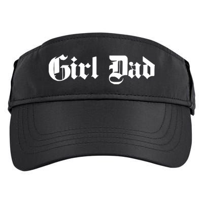 Girl Dad - Father of Girl - Old School / Gothic - Classic Adult Drive Performance Visor