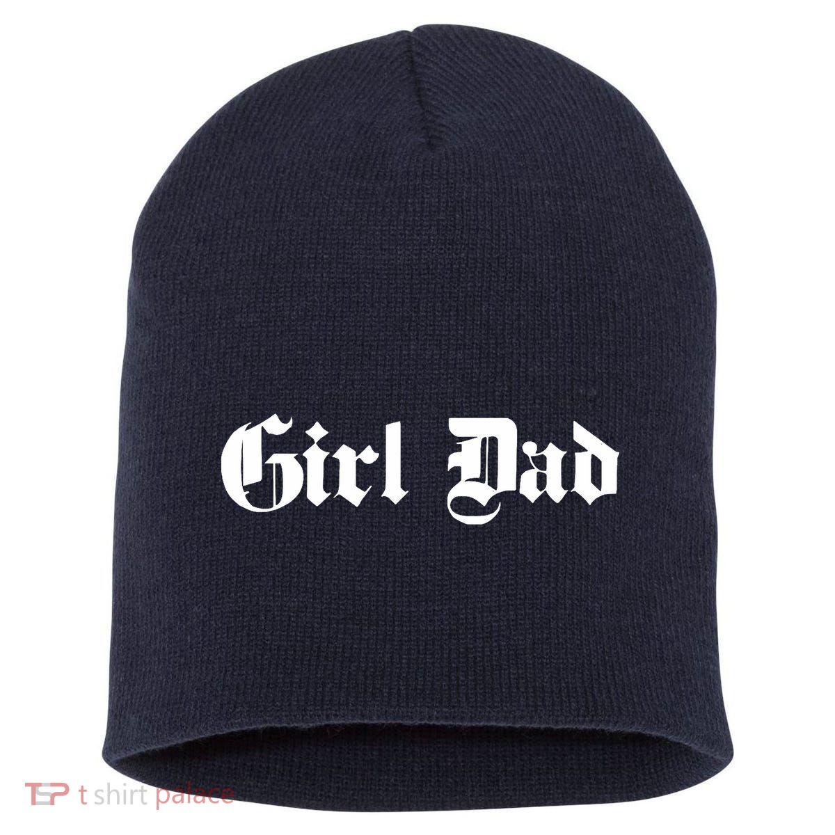 Girl Dad - Father of Girl - Old School / Gothic - Classic Short Acrylic Beanie