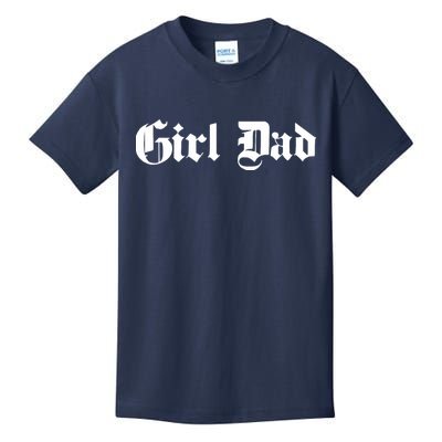 Girl Dad - Father of Girl - Old School / Gothic - Classic Kids T-Shirt