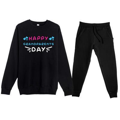 Grandparents Day Premium Crewneck Sweatsuit Set