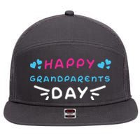 Grandparents Day 7 Panel Mesh Trucker Snapback Hat