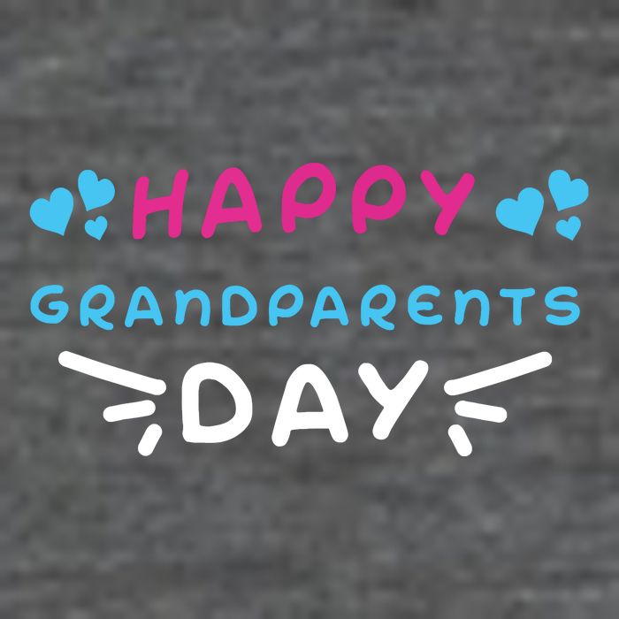 Grandparents Day 7 Panel Mesh Trucker Snapback Hat