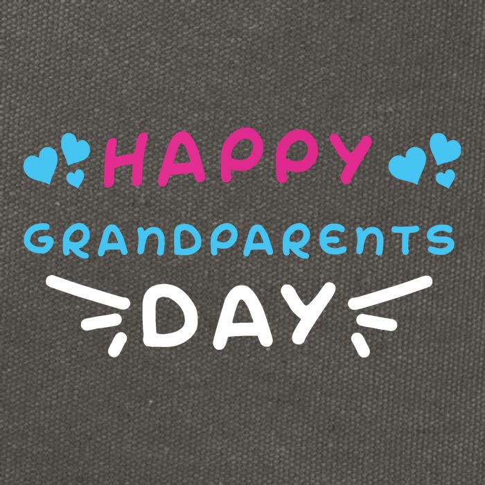 Grandparents Day Cotton Canvas Backpack