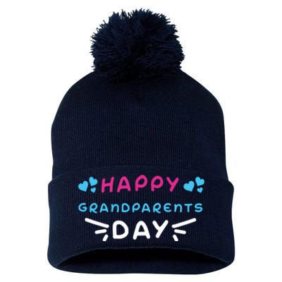 Grandparents Day Pom Pom 12in Knit Beanie