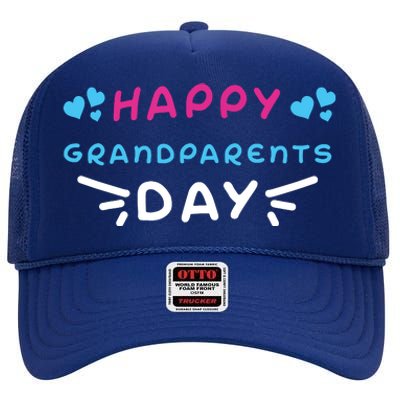 Grandparents Day High Crown Mesh Back Trucker Hat