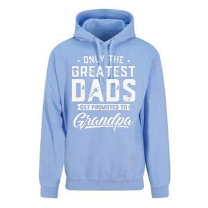 Greatest Dads Get Promoted To Grandpa Fathers Day Unisex Surf Hoodie