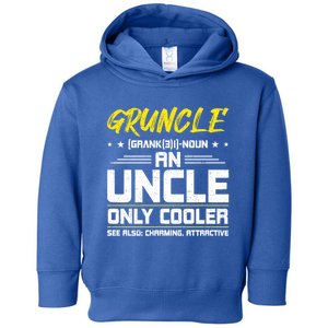 Gruncle Definition Great Uncle Niece Nephew Gift Toddler Hoodie