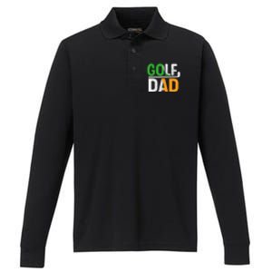 Golf Dad Gift For Father's Day Performance Long Sleeve Polo