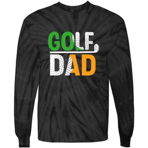 Golf Dad Gift For Father's Day Tie-Dye Long Sleeve Shirt