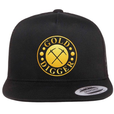 Gold Digger Gold Mining Gold Miner Flatbill Hat