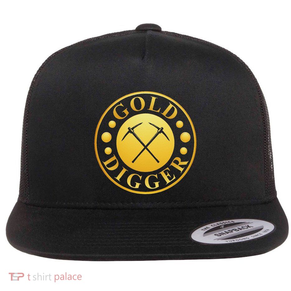 Gold Digger Gold Mining Gold Miner Flatbill Hat
