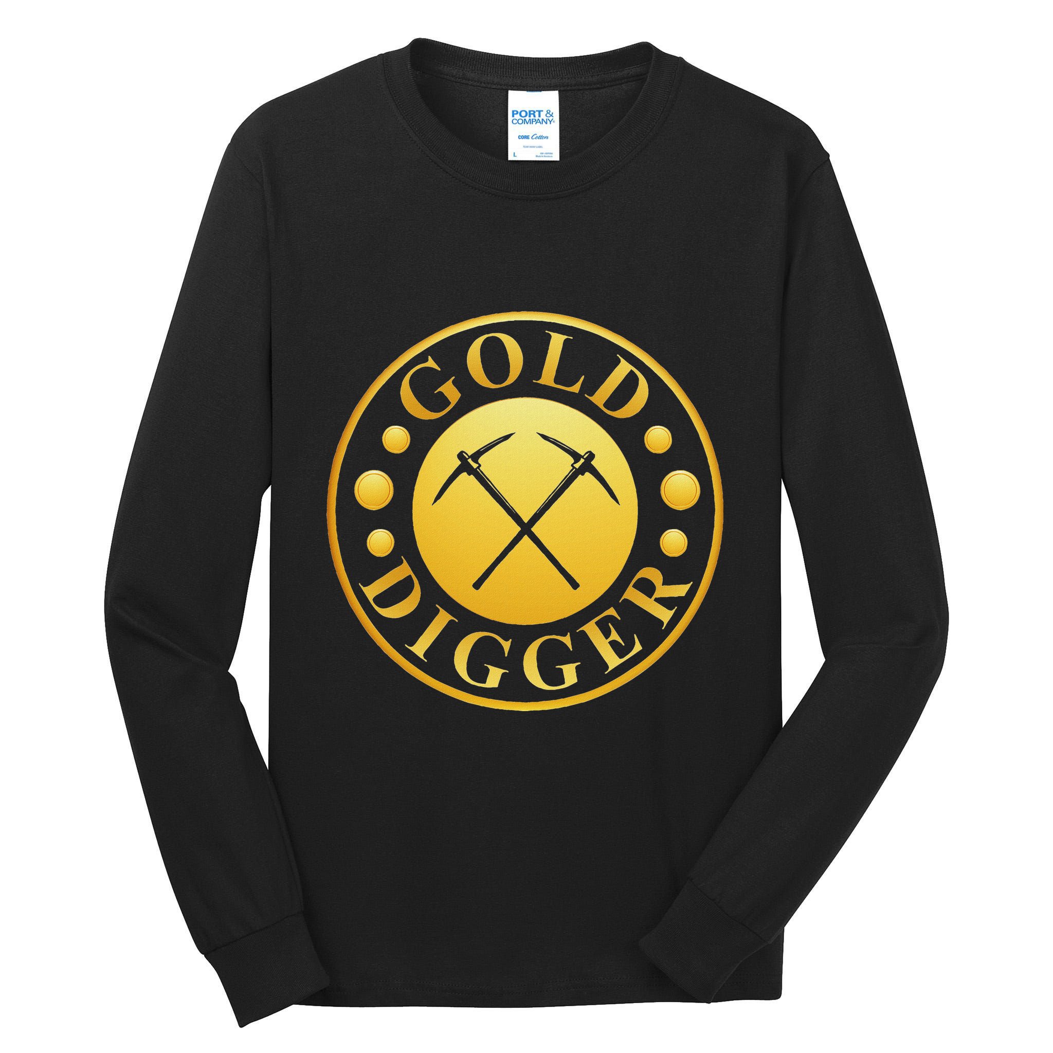 Gold Digger Gold Mining Gold Miner Tall Long Sleeve T-Shirt