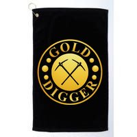 Gold Digger Gold Mining Gold Miner Golf Towel