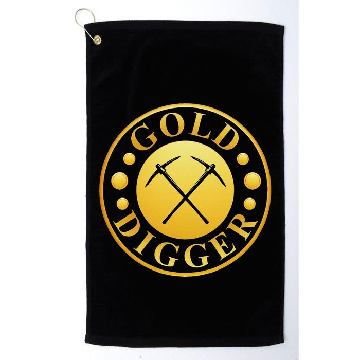 Gold Digger Gold Mining Gold Miner Golf Towel