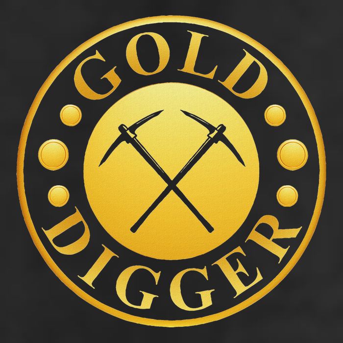 Gold Digger Gold Mining Gold Miner Golf Towel