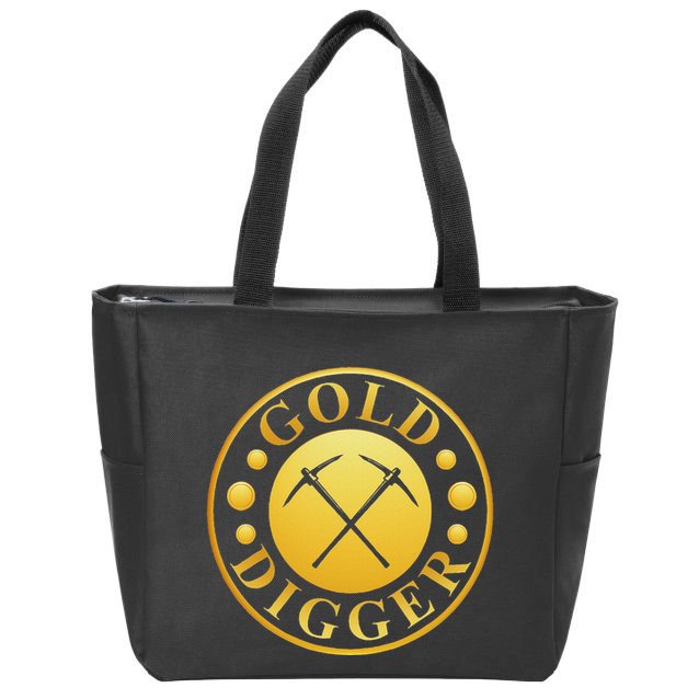 Gold Digger Gold Mining Gold Miner Zip Tote Bag