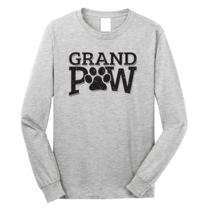 Grandpaw Dog Grandpa Shirts Grand Paw Gifts Men Dad Father Long Sleeve Shirt