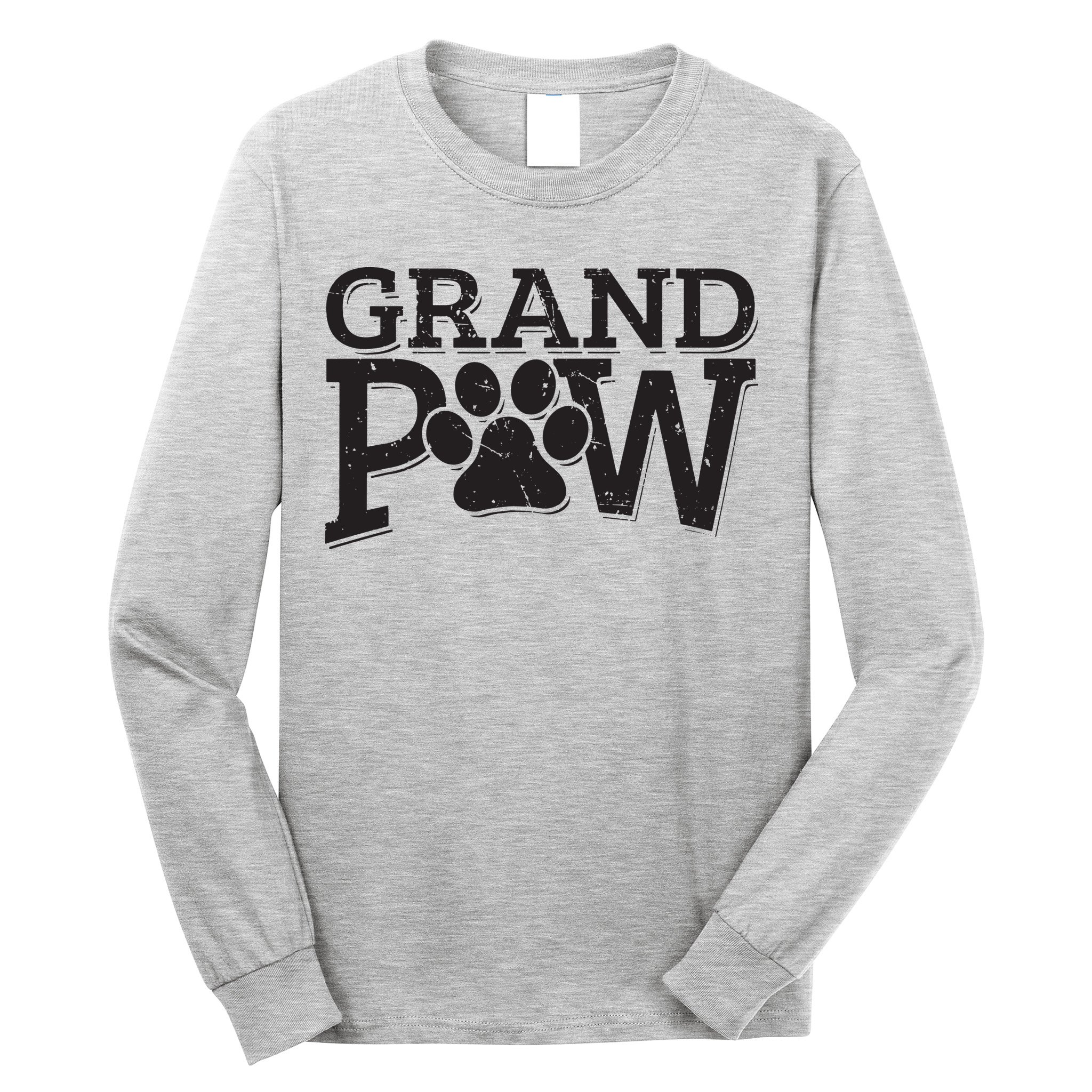 Grandpaw Dog Grandpa Shirts Grand Paw Gifts Men Dad Father Long Sleeve Shirt
