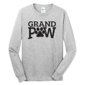 Grandpaw Dog Grandpa Shirts Grand Paw Gifts Men Dad Father Tall Long Sleeve T-Shirt