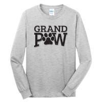 Grandpaw Dog Grandpa Shirts Grand Paw Gifts Men Dad Father Tall Long Sleeve T-Shirt