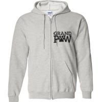 Grandpaw Dog Grandpa Shirts Grand Paw Gifts Men Dad Father Full Zip Hoodie