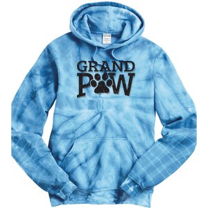 Grandpaw Dog Grandpa Shirts Grand Paw Gifts Men Dad Father Tie Dye Hoodie