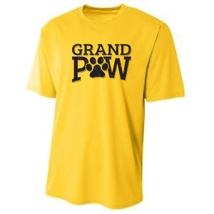 Grandpaw Dog Grandpa Shirts Grand Paw Gifts Men Dad Father Performance Sprint T-Shirt