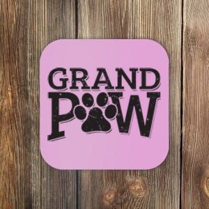 Grandpaw Dog Grandpa Shirts Grand Paw Gifts Men Dad Father Coaster