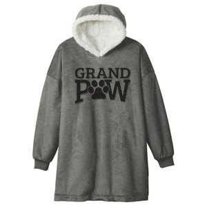 Grandpaw Dog Grandpa Shirts Grand Paw Gifts Men Dad Father Hooded Wearable Blanket