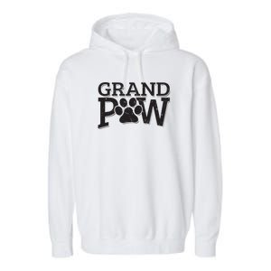 Grandpaw Dog Grandpa Shirts Grand Paw Gifts Men Dad Father Garment-Dyed Fleece Hoodie