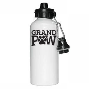 Grandpaw Dog Grandpa Shirts Grand Paw Gifts Men Dad Father Aluminum Water Bottle