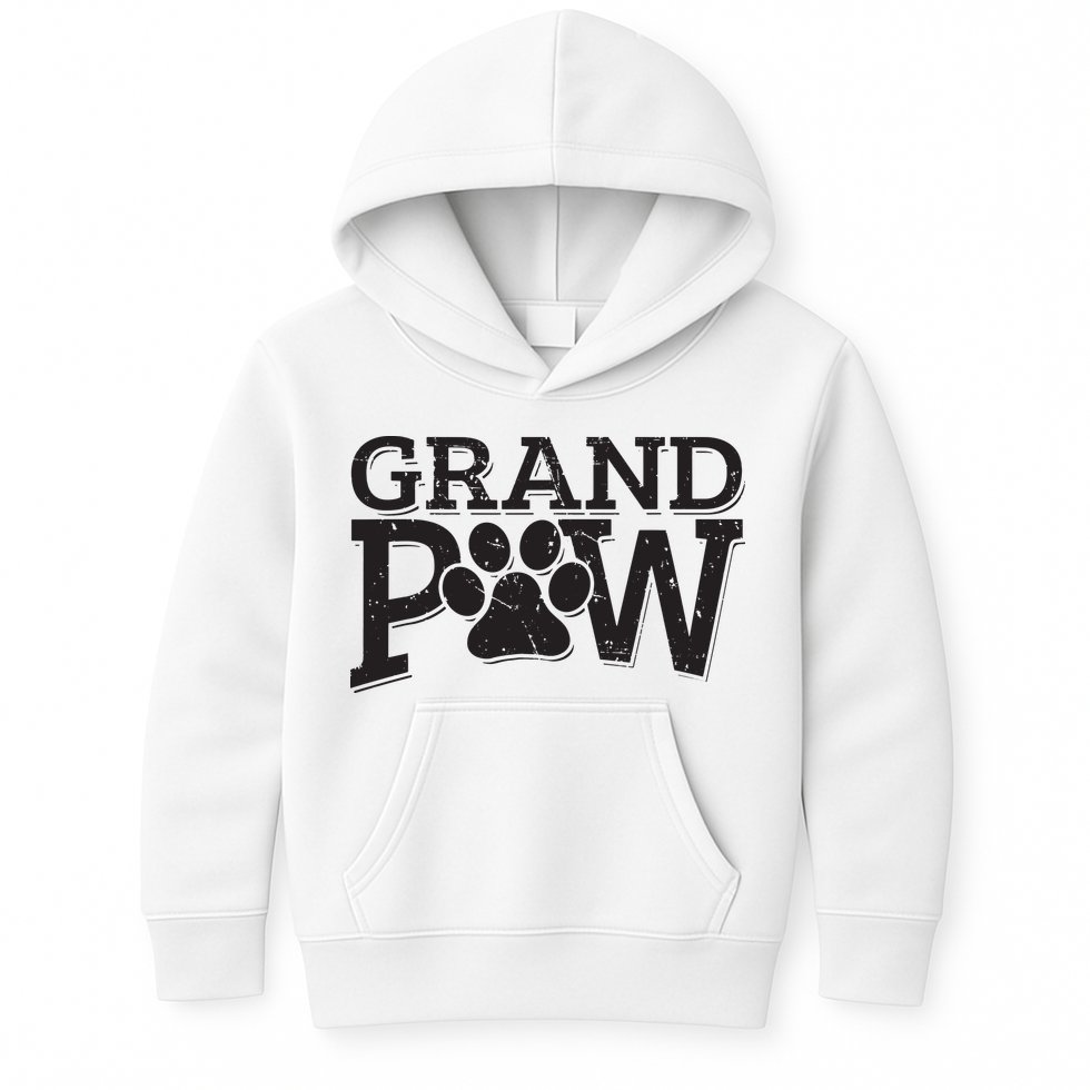 Grandpaw Dog Grandpa Shirts Grand Paw Gifts Men Dad Father Kids Hoodie