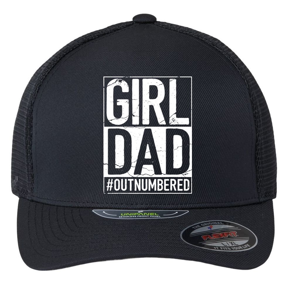 Girl Dad Flexfit Unipanel Trucker Cap