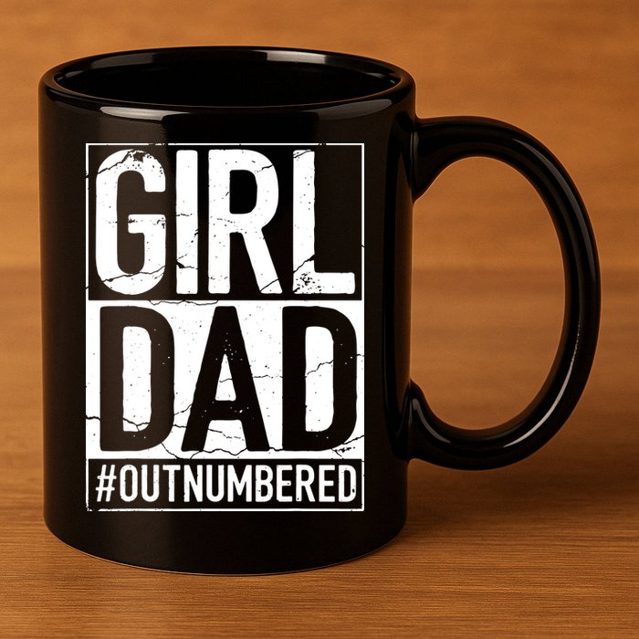 Girl Dad 11oz C Handle Ceramic Mug