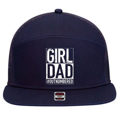 Girl Dad 7 Panel Mesh Trucker Snapback Hat