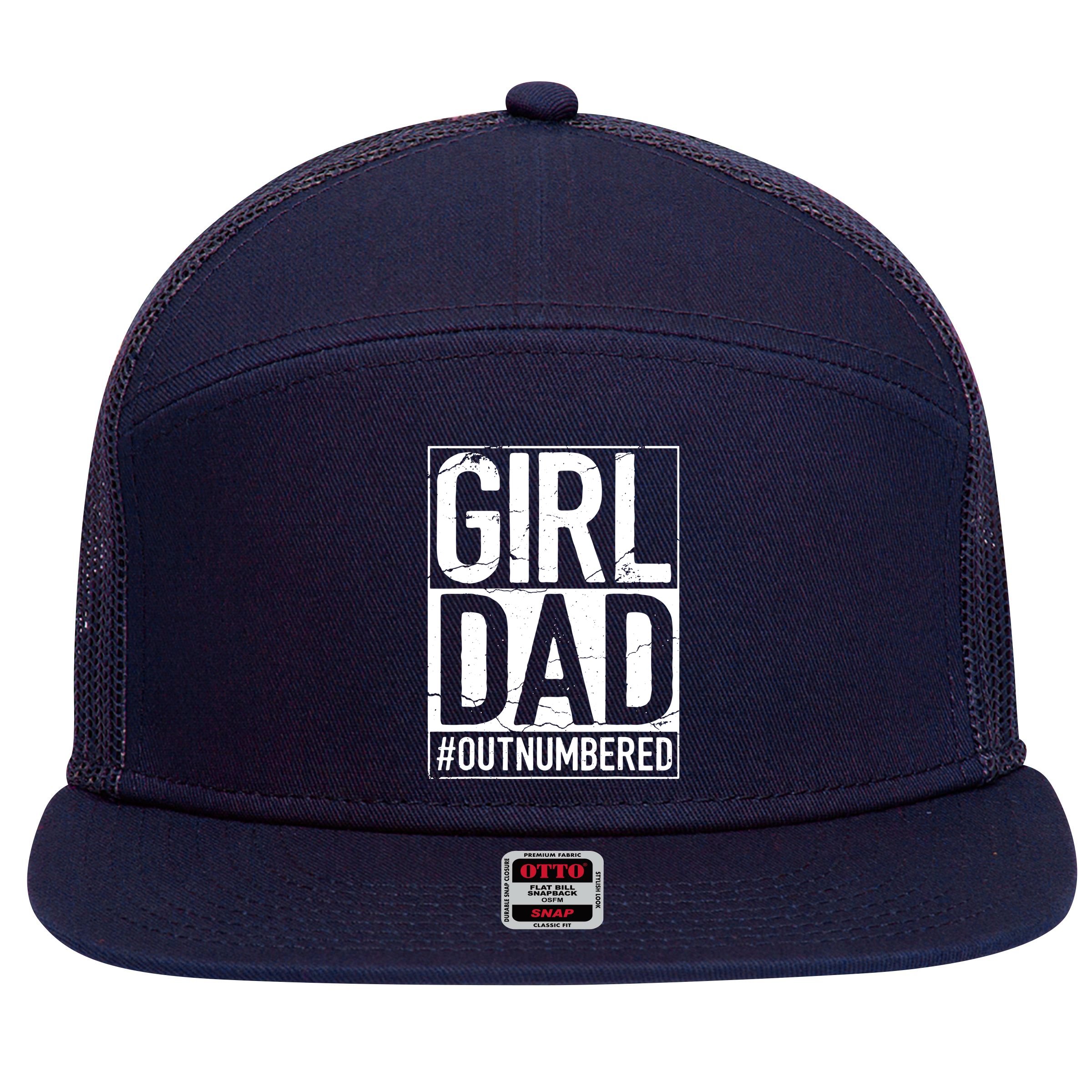 Girl Dad 7 Panel Mesh Trucker Snapback Hat