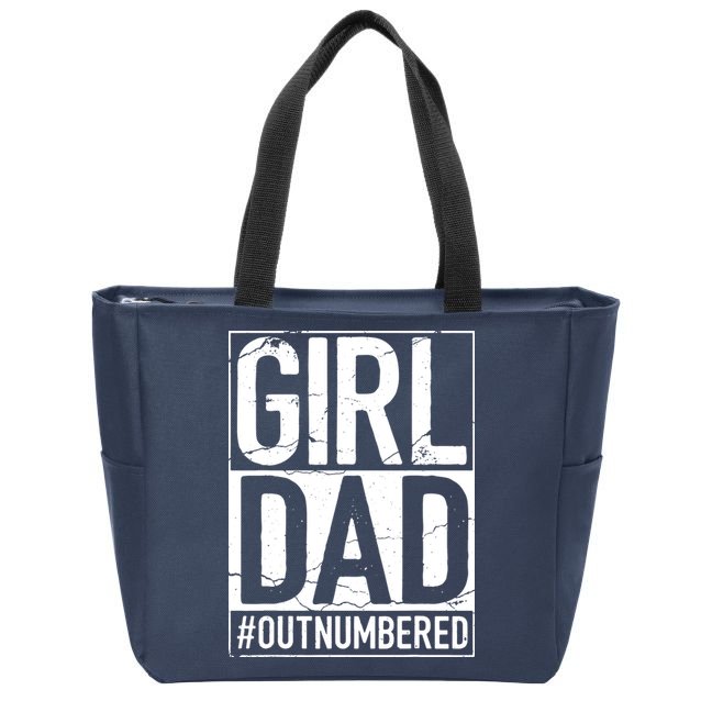 Girl Dad Zip Tote Bag