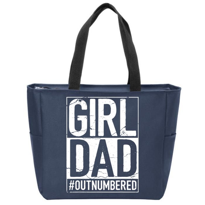 Girl Dad Zip Tote Bag