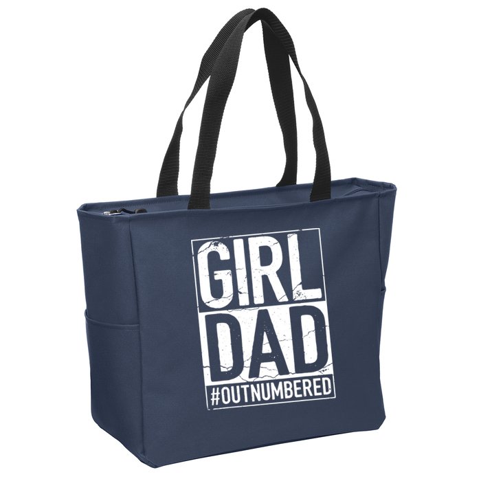 Girl Dad Zip Tote Bag