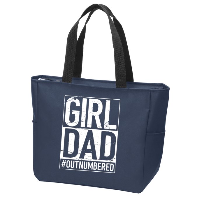 Girl Dad Zip Tote Bag