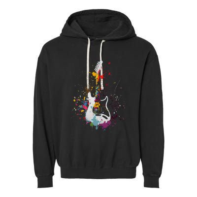 Guitar Design Guitar Gift For Guitarist Garment-Dyed Fleece Hoodie