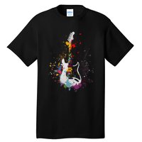 Guitar Design Guitar Gift For Guitarist Tall T-Shirt