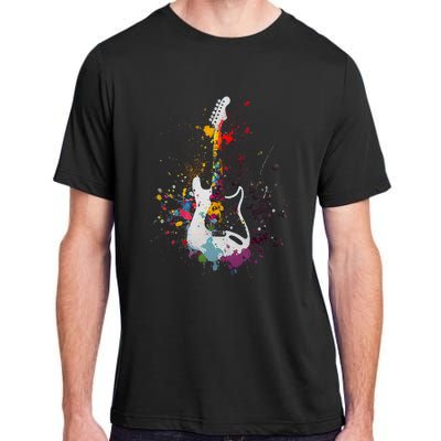 Guitar Design Guitar Gift For Guitarist Adult ChromaSoft Performance T-Shirt