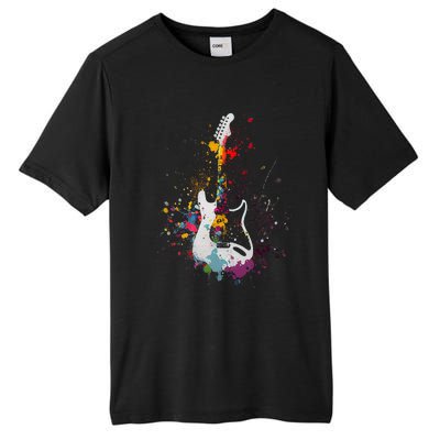 Guitar Design Guitar Gift For Guitarist Tall Fusion ChromaSoft Performance T-Shirt