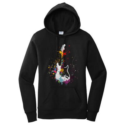 Guitar Design Guitar Gift For Guitarist Women's Pullover Hoodie