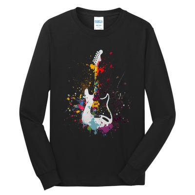 Guitar Design Guitar Gift For Guitarist Tall Long Sleeve T-Shirt