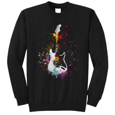 Guitar Design Guitar Gift For Guitarist Tall Sweatshirt