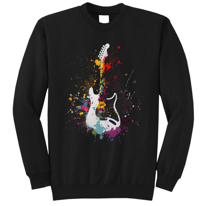 Guitar Design Guitar Gift For Guitarist Tall Sweatshirt