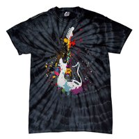 Guitar Design Guitar Gift For Guitarist Tie-Dye T-Shirt